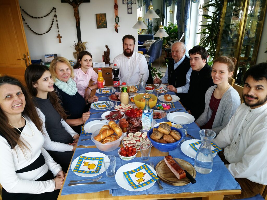 Easter lunch with my host family