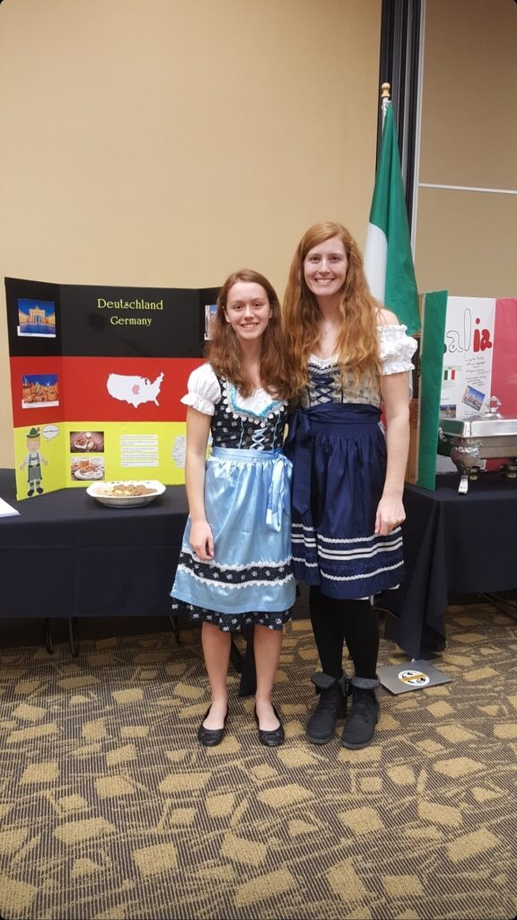 Me and fellow student from Germany 2019 Missouri Western State University International Fair